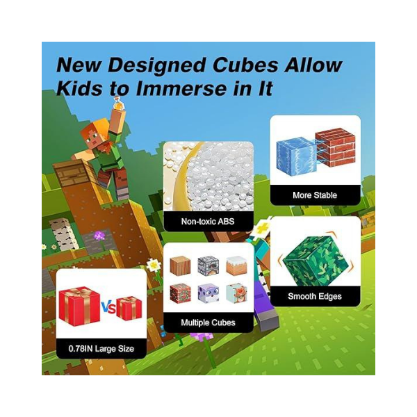 HASDSAGY 110pcs Building Blocks Set for Kids, Montessori Stacking Cubes