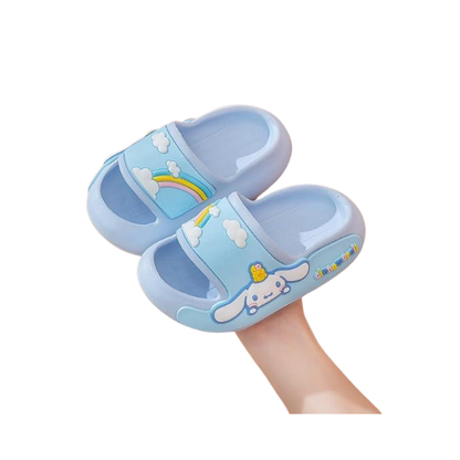 Cinnamoroll Rainbow Cloud Slides – Blue Sanrio EVA Sandals Women 9.5–10.5