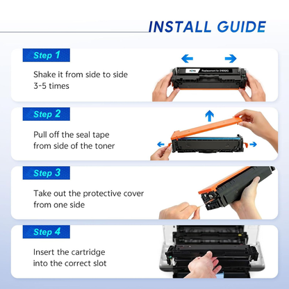 MEGAIN 218X Toner 4-Pack for HP 3201dw 3301cdw 3301fdw 3301sdw