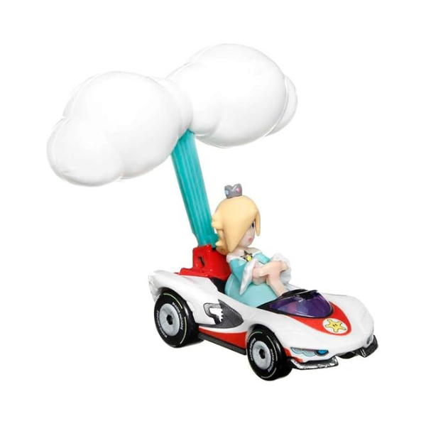 Hot Wheels Mario Kart Rosalina P-Wing + Cloud Glider Die-Cast Vehicle (Collectible)