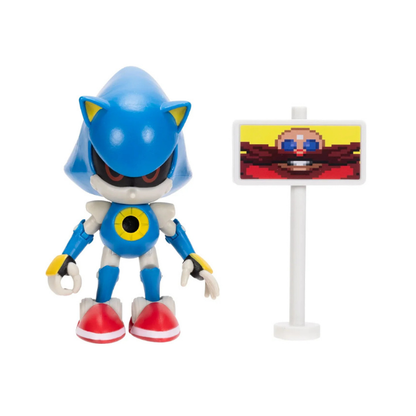 Sonic 35th Anniversary Metal Sonic 4-Inch Figure with Goal Post by Jakks