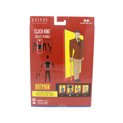 McFarlane DC Multiverse Batman The Animated Series Batman Gray Suit Build-A-Figure Clock King Figure 6in