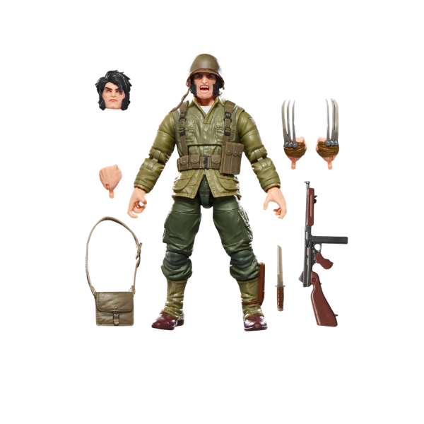 Marvel Legends Wolverine WWII Logan Executer Build A Figure Action Figure Hasbro