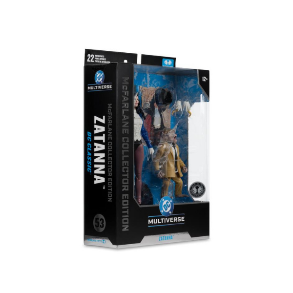 McFarlane DC Multiverse Collector Edition Zatanna Platinum Edition 7-Inch Action Figure #53 w/ Detective Chimp