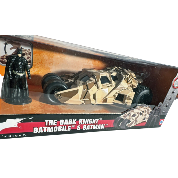 Jada Toys The Dark Knight Batmobile and Batman Die-Cast Figure Vehicle Set