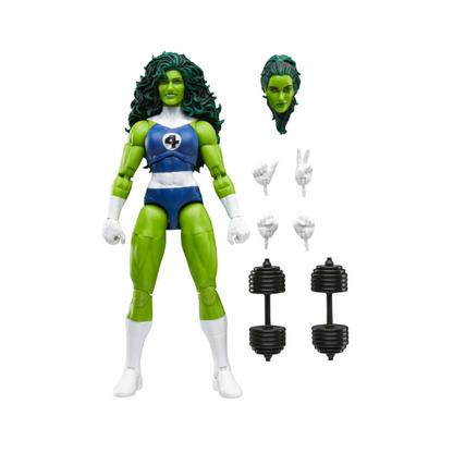 Marvel Legends Fantastic Four Retro Collection She-Hulk 6-Inch Action Figure with Accessories