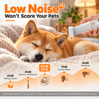 Kavano PG10 Dog Grooming Vacuum Kit with 12000Pa Suction and Clippers