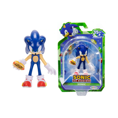 Jakks Pacific Sonic the Hedgehog 35th Anniversary Sonic with Chili Dog 2.5-Inch Figure