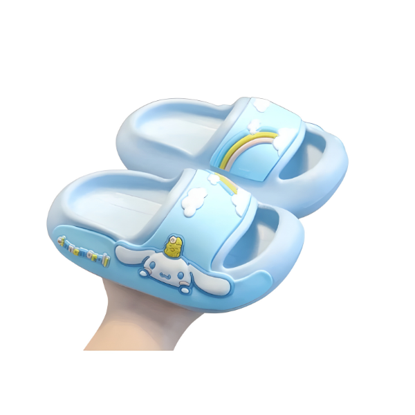 Hello Kitty Cinnamoroll Cloud Slippers Baby Blue – Kids & Women