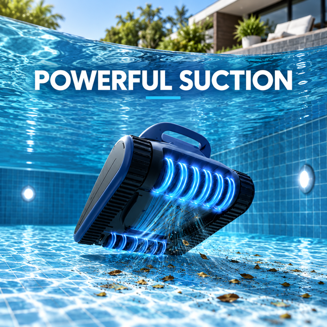 Automatic Robotic Pool Cleaner,3 in 1 Cordless Pool Vacuum for Inground Pools Floor