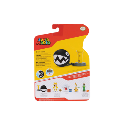 Jakks World of Nintendo Super Mario CHAIN CHOMP w Block 4" Figure NEW 2026