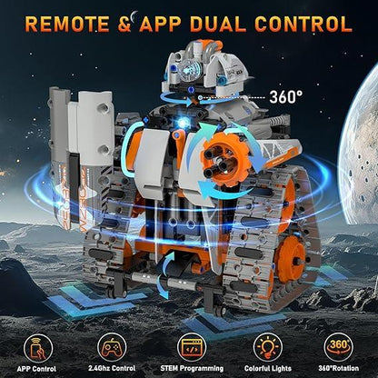 5-in-1 STEM Remote-Controlled Building Kit | Robots, Tanks & Cars for Kids - Logan's Toy Chest