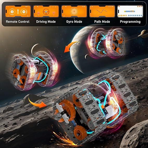 5-in-1 STEM Remote-Controlled Building Kit | Robots, Tanks & Cars for Kids - Logan's Toy Chest