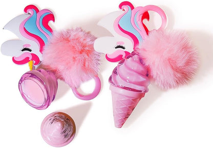 Unicorn Kids Makeup Kit – Washable Non-Toxic Cosmetic Set with Bag (Purple)