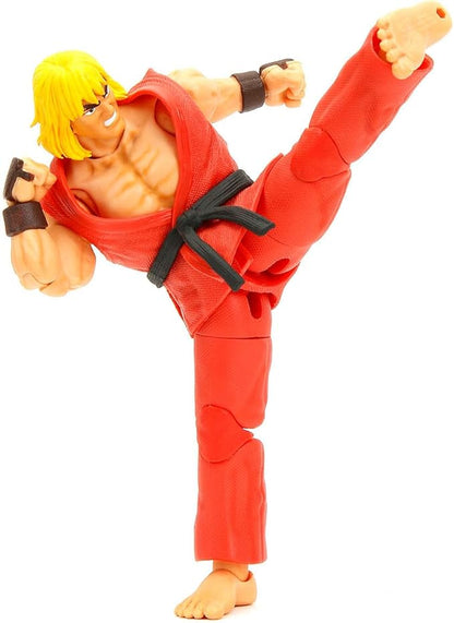 Street Fighter II Ken 6” Action Figure – Collector-Grade Video Game Toy