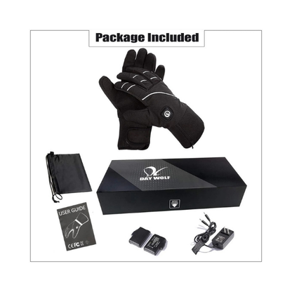 Day Wolf Heated Glove Liners with Rechargeable Batteries for Winter Sports
