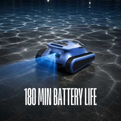 Automatic Robotic Pool Cleaner,3 in 1 Cordless Pool Vacuum for Inground Pools Floor&Wall&Waterline Cleaing up to 2150 SqFt,4800GPH Powerful Suction Robot Cleaner 180Min Battery Life,Track Drive-B0GKMYMJR8