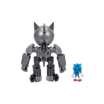 Mecha Sonic 8" Figure w/ Lights, Jet Pack + 2.5" Sonic – JAKKS Pacific