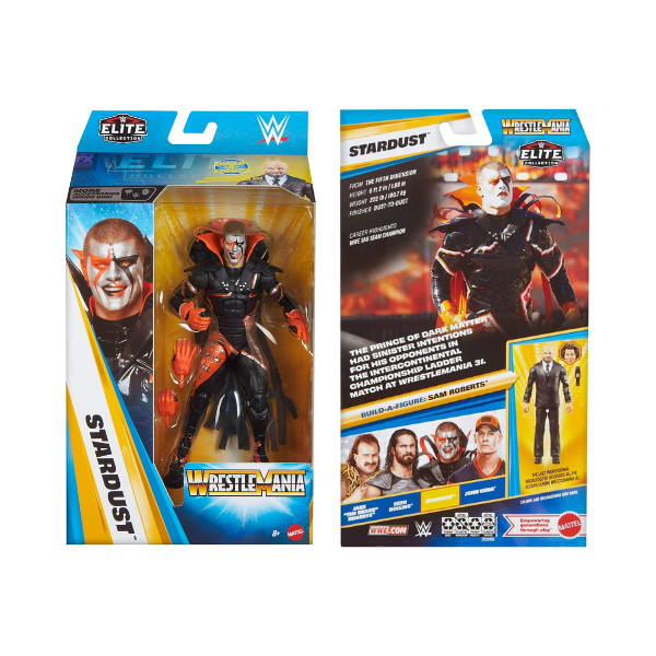 WWE Elite Collection Stardust WrestleMania Action Figure – Mattel Wrestling Collectible