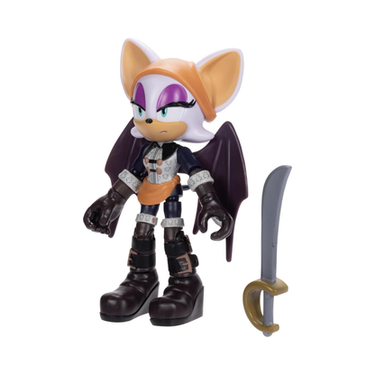 Sonic Prime 5-inch Baton Rouge - No Place Action Figure 15 points of Articulations (Officially licensed by Sega and Netflix)