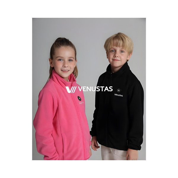 Venustas Kids Heated Fleece Jacket – 7.4V Battery, Ultra-Warm Winter Coat