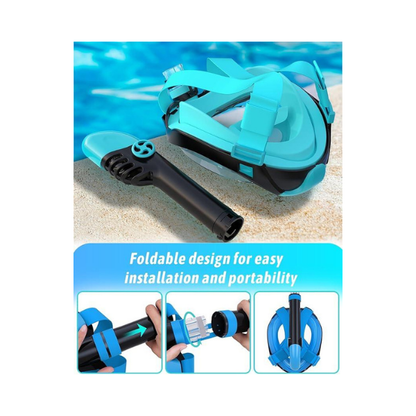 Zenoplige Full Face Snorkel Mask with Camera Mount – Anti-Fog & Leak