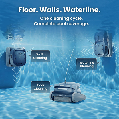 Chasing Hydro 4 Corded Robotic Pool Cleaner for Inground Pools 49ft