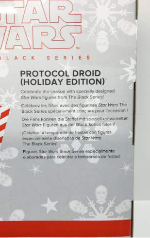 Star Wars Black Series Protocol Droid Holiday Edition 5" Christmas Figure