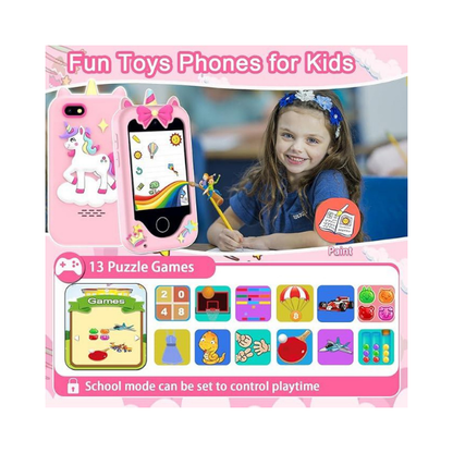 Kids Smart Toy Phone – 2.8” Touchscreen, Dual Cameras, Games & Music