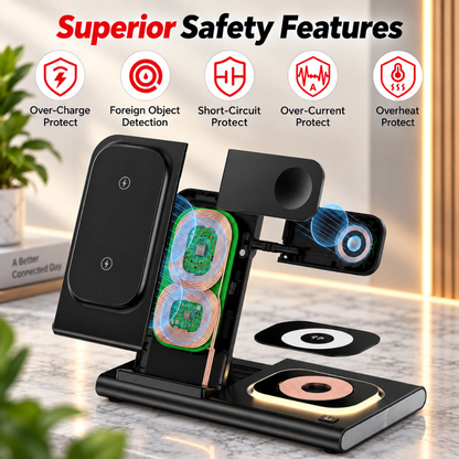 Aresh 3-in-1 Charging Station for Samsung Galaxy Phone, Watch 9/Ultra2 & Buds