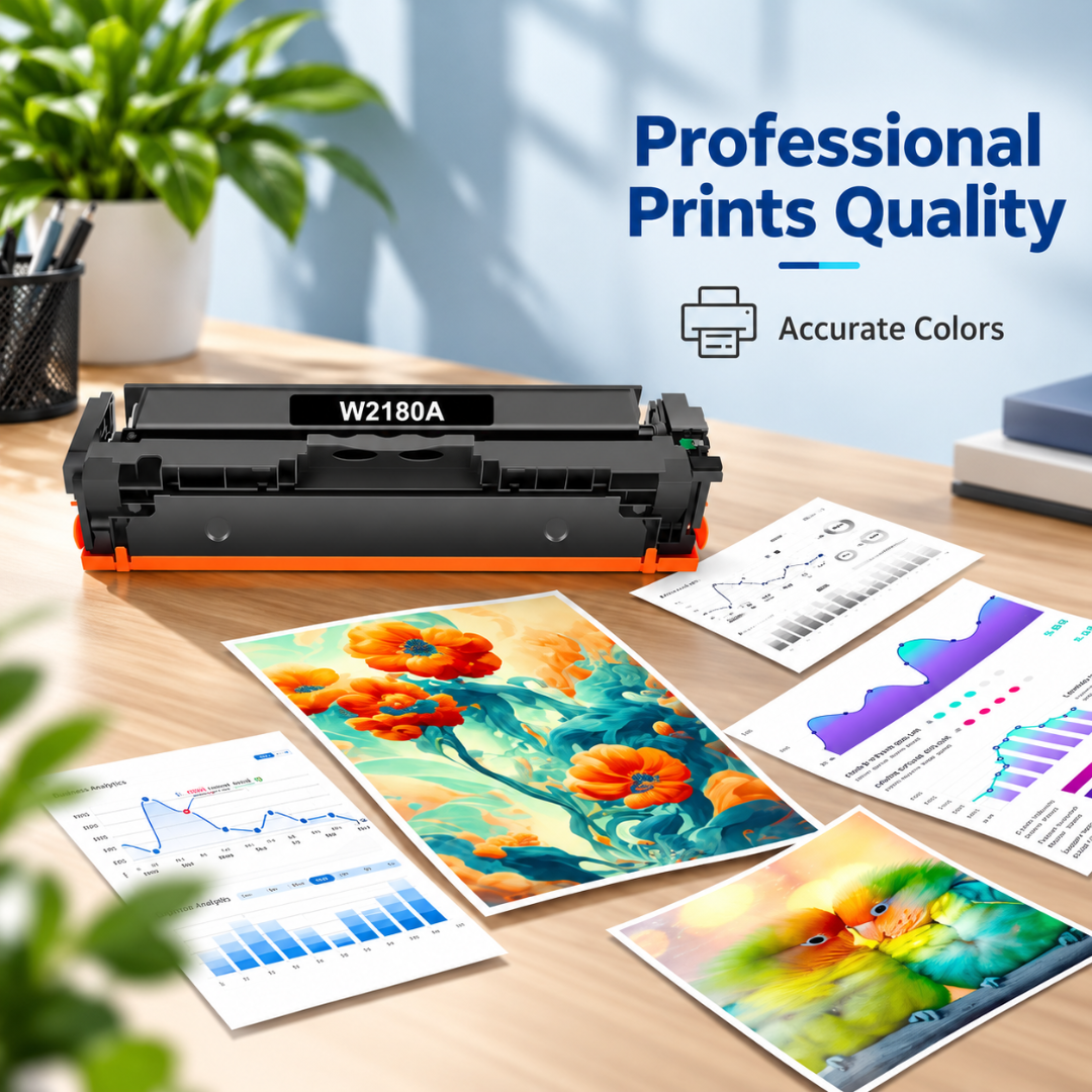 WOWTONER 218A 218X Toner 4-Pack with Chip for HP 3301 3201 Printers