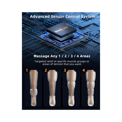 SHINE WELL Leg Recovery System – Air Compression Massager, 11 Intensities