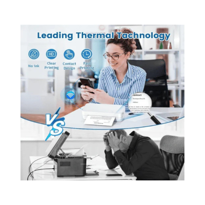 Impressora térmica WiFi Ponek - S821 para uso doméstico e comercial
