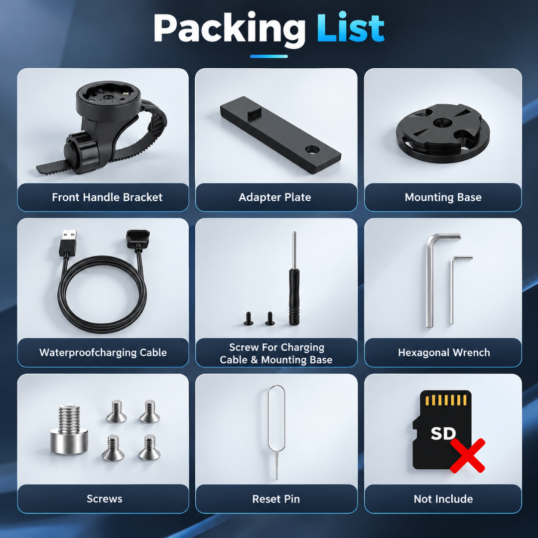 AKEEYO 710Lite 2K Motorcycle Dash Cam, WiFi, Night Vision, IP66 Waterproof