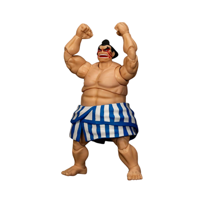 Jada Toys Ultra Street Fighter II E. Honda 1:12 Scale Deluxe Action Figure with Interchangeable Parts & Accessories