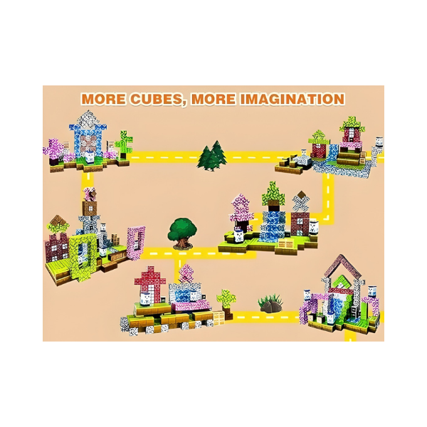 Magnetic Blocks Building Set - STEM Sensory Toys for Kids | 70 Pcs