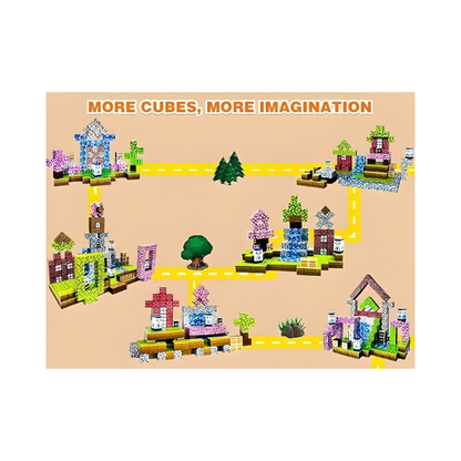 Magnetic Blocks Building Set - STEM Sensory Toys for Kids | 70 Pcs