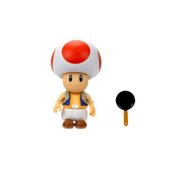 Super Mario Bros Toad 5 inch Articulated Action Figure with Accessory