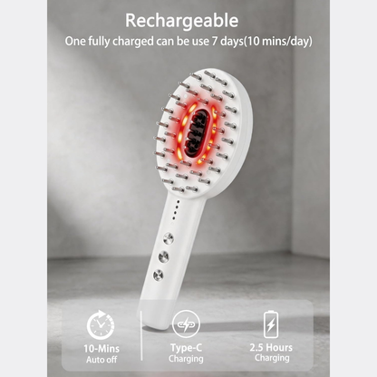 ABVOT 3-in-1 Electric Scalp Massager Brush with Hair Oil Applicator