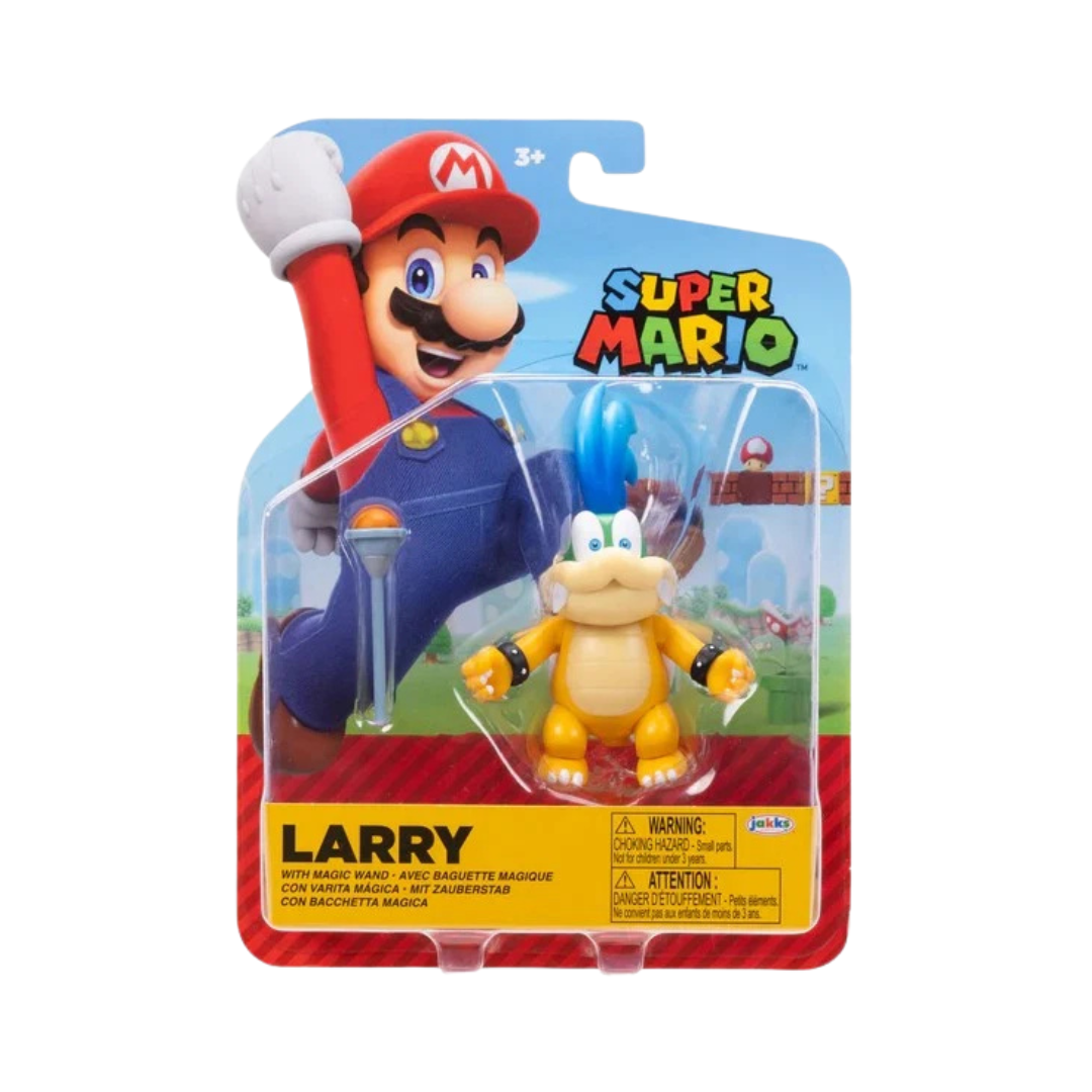 Nintendo Super Mario 4'' Larry with Magic Wand Action Figure