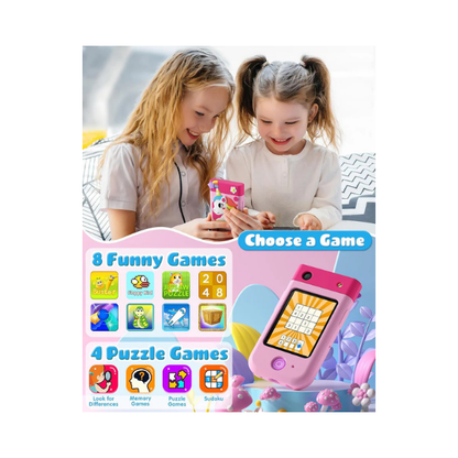 Kids Smart Phone Toy with Touchscreen & Camera, Pink – DARME