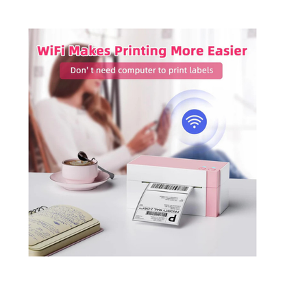 Omezizy WiFi Shipping Label Printer 4x6 – 300DPI Wireless Thermal Printer