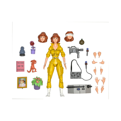 NECA Teenage Mutant Ninja Turtles April O’Neil Mutant Interest Story Ultimate Action Figure
