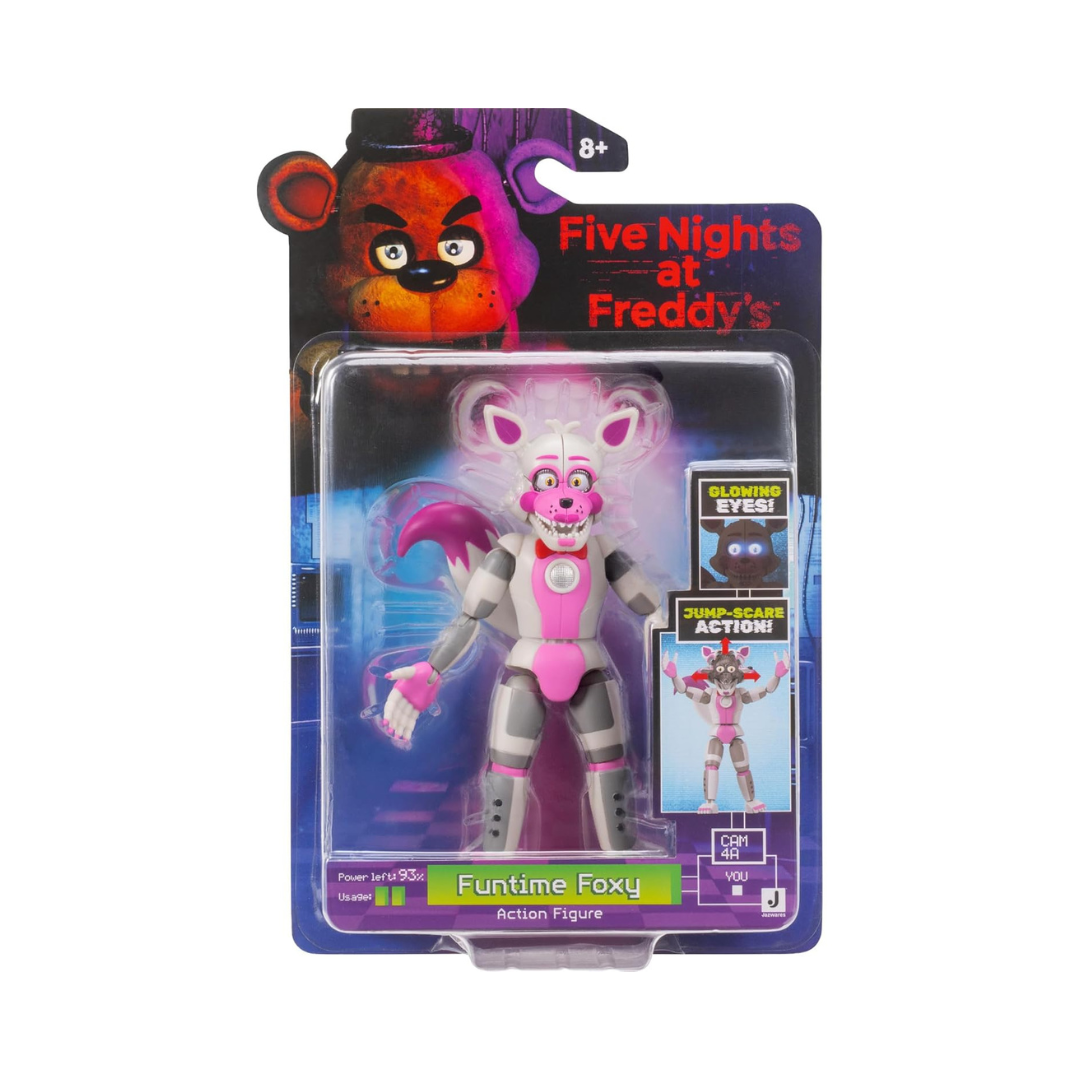 Jazwares FNAF Funtime Foxy 5-Inch Figure Glow Eyes Jumpscare FNF0122