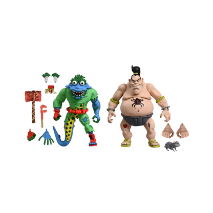 TMNT Tattoo and Wyrm NECA Cartoon 2-Pack 7-Inch Action Figures