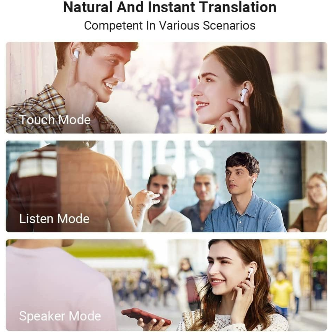 Timekettle M3 Translator Earbuds, Real-Time Voice Translation, White