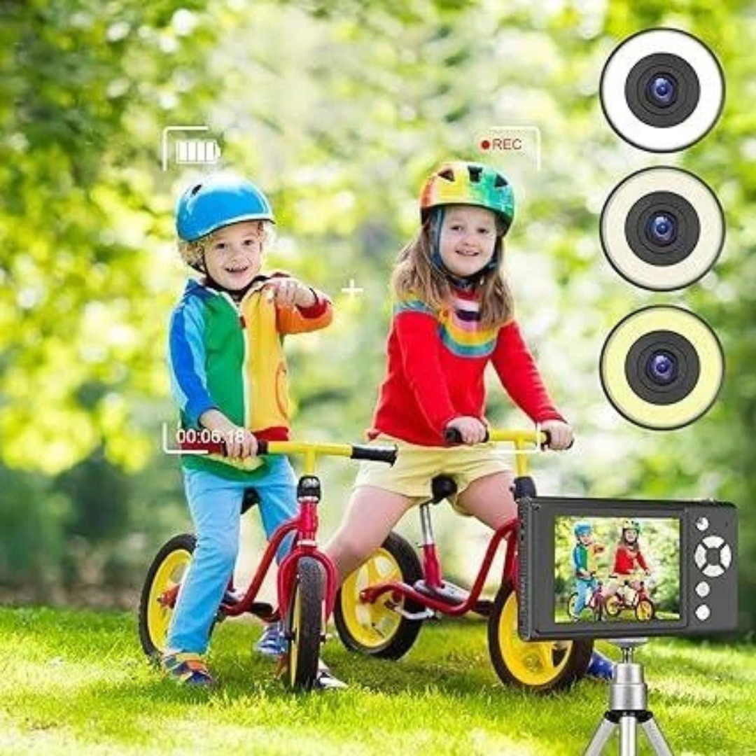 Câmera digital SONSHUYI H12 de 48 MP para crianças e iniciantes - Câmera para vlogs