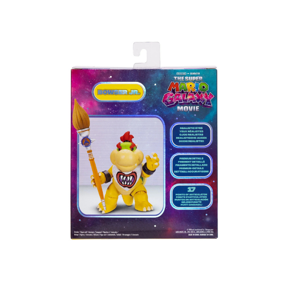 Super Mario Galaxy Movie Bowser Jr. 5" Action Figure Paint Brush