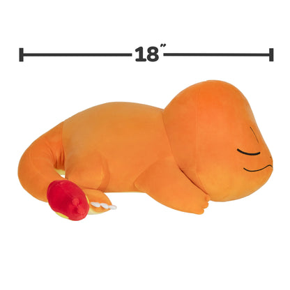 Pokémon 18" Sleeping Charmander Plush – Jumbo Cuddly Collectible by Jazwares