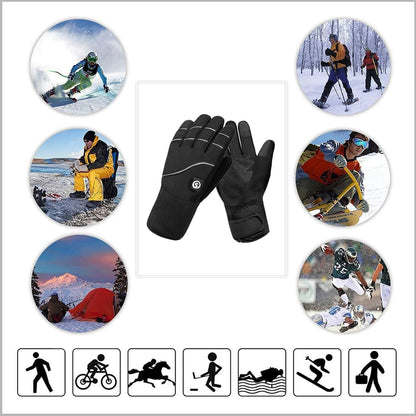 Day Wolf Heated Glove Liners with Rechargeable Batteries for Winter Sports